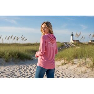 Salt Life Women's Pink Performance Hoodie  M Long Sleeve Casual live salty beach